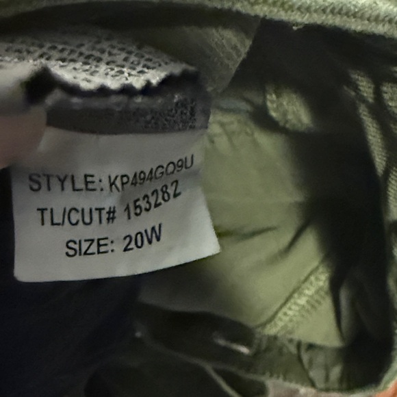 Kut from the Kloth Olive Green Straight Leg Pants corduroy - Picture 3 of 4